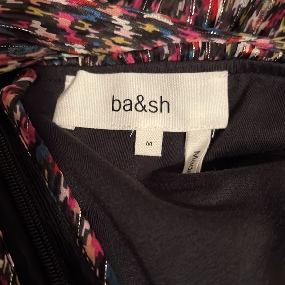 Ba&sh Silk Blend Ruched Tie Waist Dina Skirt Medium - Picture 10 of 14